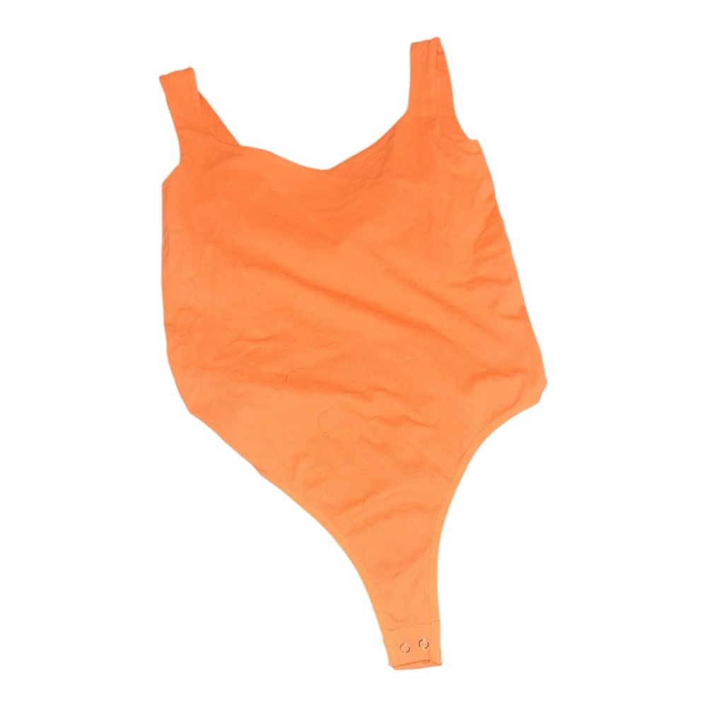 FP Movement by Free People Orange Scoop Neck Bodysuit